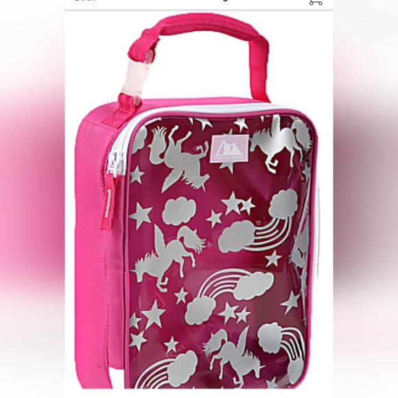 Artic zone translucent insulated lunch bag ,pink unicorn sky - Picture 6 of 6
